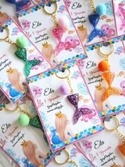 Ponponlu Deniz Kızı Anahtarlık