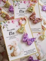 Kalpli Kelebek Anahtarlık