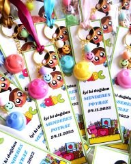 Gülen Yüz Kitap Ayraçlı Anahtarlık