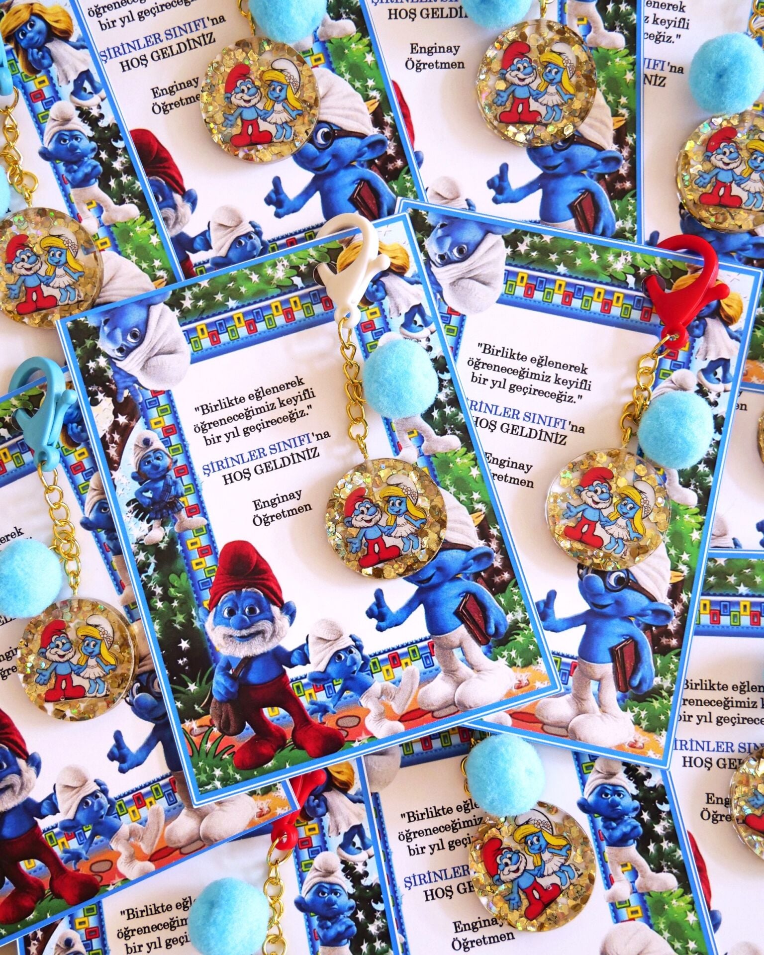 Kancalı Ponponlu Anahtarlık